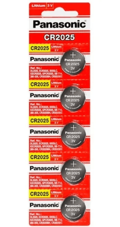 PILHA P/ ALARME 2025 3V MOEDA PANASONIC EMB. C/5