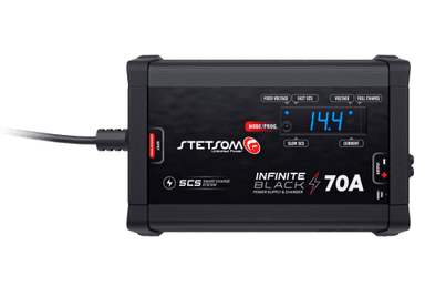 FONTE AUTOMOTIVA INFINITE BLACK 70 AMPERES BIVOLT STETSOM