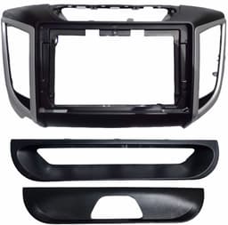 MOLDURA 9" HYUNDAI CRETA 2016-2021 PRETA AIKON