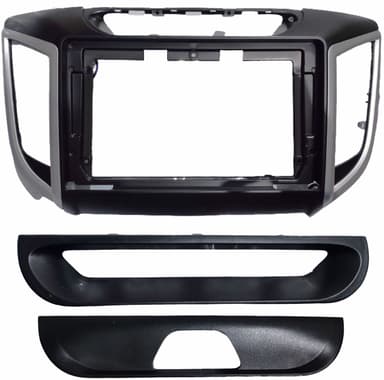 MOLDURA 9" HYUNDAI CRETA 2016-2021 PRETA AIKON
