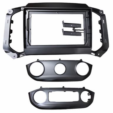 MOLDURA 9" CHEVROLET S10 2017/2022 A/C DIG. E A/C ANALOGICO PIANO AIKON