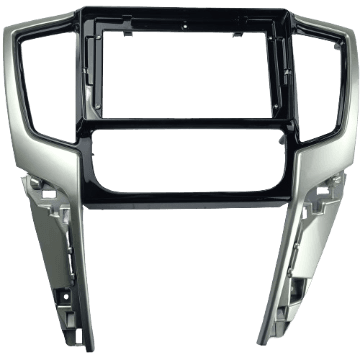 MOLDURA 9" L200 TRITON/SPORT 2021/2022 BLACK PIANO COM DETALHE PRATA AIKON