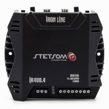 AMPLIFICADOR IRON LINE IR400.4 400W RMS 4 CANAIS 2 OHMS STETSOM