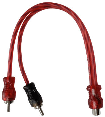 CABO SILICONADO RCA Y 2M + 1F VERMELHO FLEXIVEL SILICONE KX3