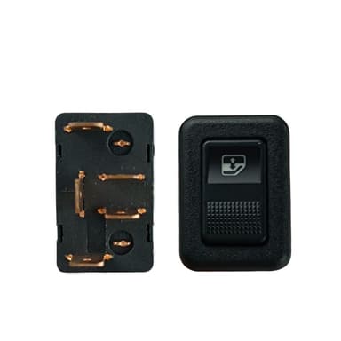 INTERRUPTOR VIDRO SANTANA SIMPLES LED AMBAR 1991 / 1997 CINOY