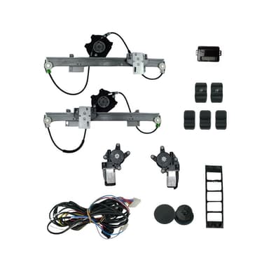 KIT VIDRO GOL BOLA 2 PORTAS INTERRUPTOR NO PAINEL C/ GRADE E TAPA BURACO MODULO AW52OEM