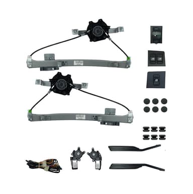 KIT VIDRO UNO / FIORINO ANTIGO 4P DIANT LED AMBAR C/ MODULO TSM2D S/ ANTIESMAGAMENTO