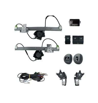 KIT VIDRO GOL G4 2 PORTAS MOLDURA GRAFITE MAQUINA ASAP MODULO AW52OEM