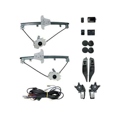 KIT VIDRO FOX 4P DIANT. ATE 2009 MOLDURA GRAFITE C/ LOOK DOOR MAQUINA GOLDEN CABO MODULO AW52OEM