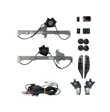 KIT VIDRO FOX 2 PORTAS ATE 2009 MOLDURA GRAFITE C/ LOOK DOOR MAQUINA ASAP MODULO AW52OEM