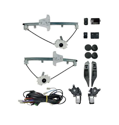 KIT VIDRO FOX 2 PORTAS ATE 2009 MOLDURA CINZA C/ LOOK DOOR MAQUINA ASAP MODULO AW52OEM