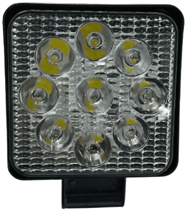 FAROL DE LED QUADRADO 27W 9 LEDS 950V LELONG