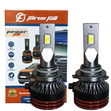 LAMPADA LED POWER FULL HB3 9005 120W PAR 12V C/ CANCELLER FORCE FULL