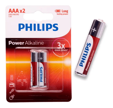 PILHA AAA PHILIPS BLISTER COM 2 UNIDADES