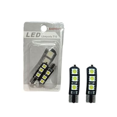 LAMPADA LED PINGAO CANBUS T10 6 LEDS PAR CARCHY
