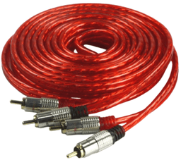 CABO RCA 5 MTS VERMELHO BLINDADO KX3