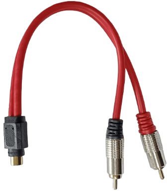 CABO RCA Y BLINDADO 2M +1F VERMELHO LINHA PROFISSIONAL PVC FLEXIVEL KX3