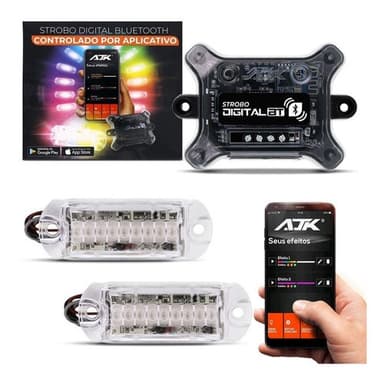 STROBO DIGITAL BLUETOOTH CONTROLADO POR APLICATIVO