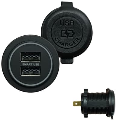 TOMADA VEICULAR 2 ENTRADA USB 12-24V ROADSTAR