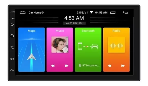 Central multimidia 7" roadstar android plus