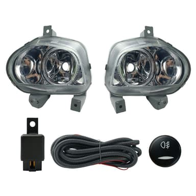 FAROL DE MILHA FIESTA SUPER CHARGER 2003 > 2007 BOTAO MODELO ORIGINAL SHOCKLIGHT