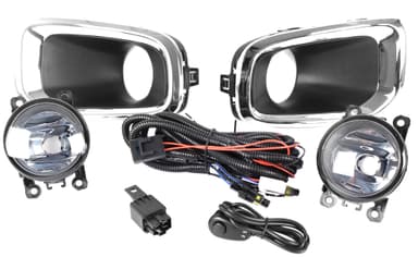 FAROL DE MILHA JEEP RENEGADE 2015 > 2017 MOLDURA CROMADA BOTAO UNIVERSAL SHOCKLIGHT