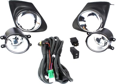 FAROL DE MILHA COROLLA 2012 > 2013 COM ARO CROMADO BOTAO MODELO ORIGINAL SHOCKLIGHT