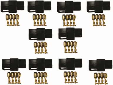 CONECTOR 2 VIAS PRETO SP PCT 10 UNID.