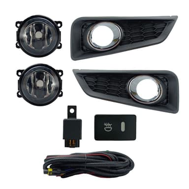 FAROL DE MILHA HONDA CITY 2014/2015 MOLDURA CROMO BOTAO MODELO ORIGINAL