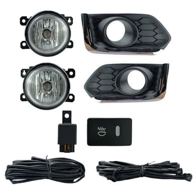 FAROL DE MILHA HONDA CITY 2017/2021 MOLDURA CROMO BOTAO MODELO ORIGINAL PAINEL