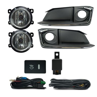FAROL DE MILHA CIVIC 2020 MOLDURA CROMO BOTAO MODELO ORIGINAL