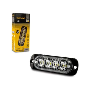 STROBO LED MULTIFUNCAO UNIVERSAL 24V BRANCO TARPONN