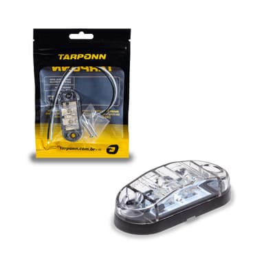 LANTERNA DELIMITADORA DE LED BRANCA 12/24V 2 LEDS TARPONN