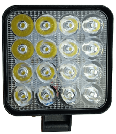 FAROL DE LED QUADRADO 16 LEDS 48W 8,5X8,5 CM VCLEAR