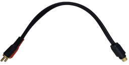 CABO RCA Y 2M + 1F  5MM KX3 PRETO PONTA RETA