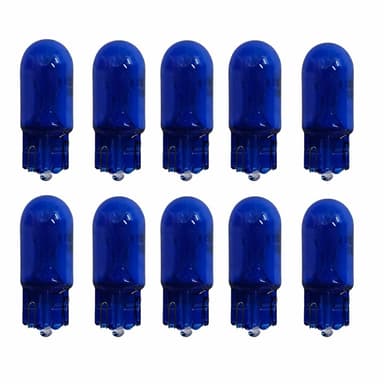 LAMPADA PINGAO 2825 T 10 12V 5W AZUL COMUM CX C/ 10 UNID.