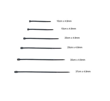 ABRACADEIRA PRETA 15 CM 3.6 MM PCT 100 UNID. CINOY