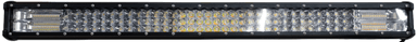 BARRA DE LED 144 LEDS 432W 9/36V 80X7X7,5 CM AMBAR + WHITE C/ FUNCAO STROBO CINOY