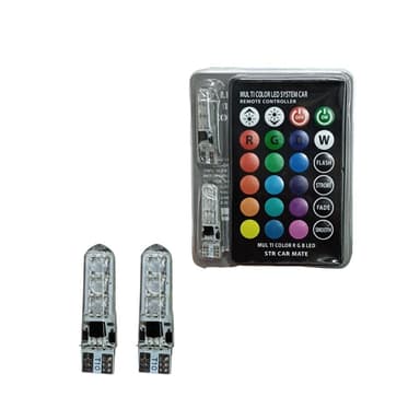 LAMPADA LED PINGAO GEL T10 12V COM CANBUS/RGB 16 CORES COM CONTROLE