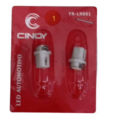 LAMPADA LED PINGUINHO T5 2721 B8.5 1 LED SMD 12V 60W (SUPORTE MOSQUITO) PAR CINOY