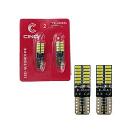 LAMPADA LED PINGAO T10 24 SMD CANBUS CANCELER BRANCO