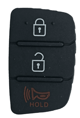 CAPA BORRACHA HYUNDAI 3 BOTÕES BUZINA