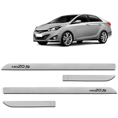 FRISO LATERAL HB20S PRATA METAL