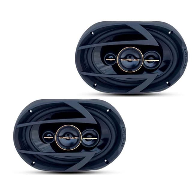 Alto falante 6x9 quadriaxial hurricane aurum 260w rms par