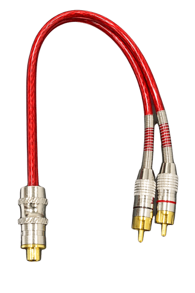 Cabo rca y 2m + 1f 10 mm vermelho blindado force full CABO RCA Y 2M + 1F 10 MM VERMELHO BLINDADO FORCE FULL