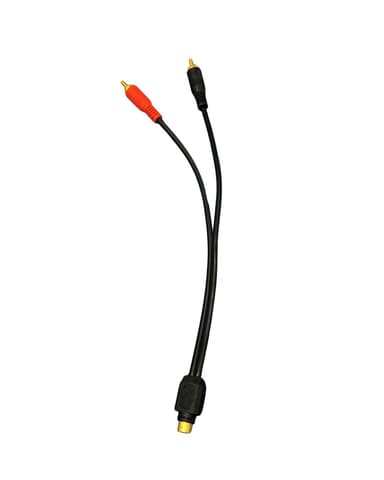 Cabo rca y 2m + 1f 5mm kx3 preto ponta reta pct c/ 25 CABO RCA Y 2M + 1F 5MM KX3 PRETO PONTA RETA PCT C/ 25