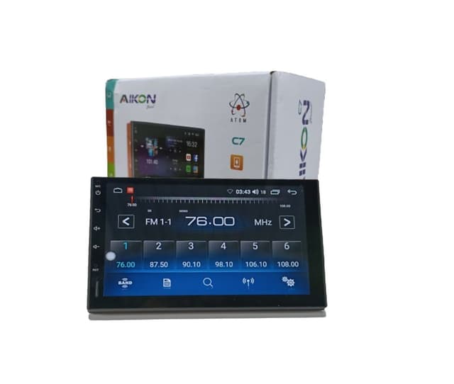 Central multimidia android 2 din 7" car play 2gb/32gb g2 aikon