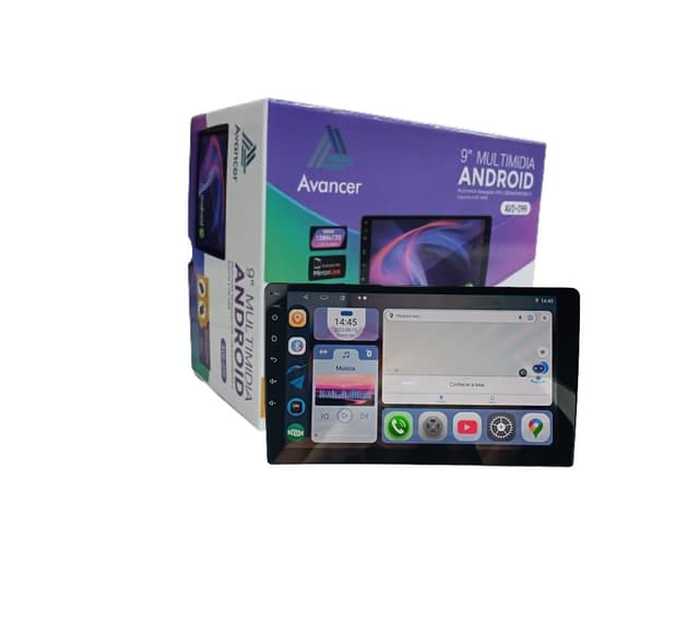 Central multimidia android 2 din 9"  wifi/gps/fullhd