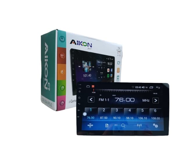 Central multimidia android 2 din 9"atom/ car play 2gb/32 gb flash aikon