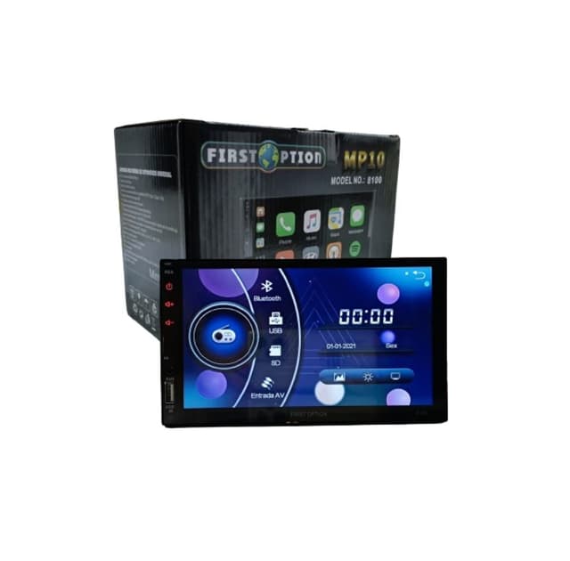 Central multimidia mp10 carplay 7" 2 din esp.sem fio